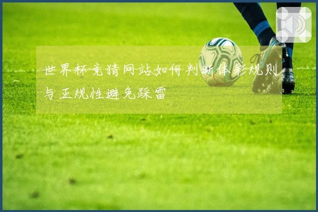 世界杯竞猜网站如何判断体彩规则与正规性避免踩雷